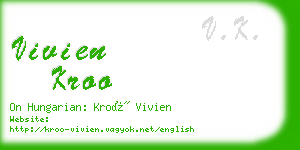 vivien kroo business card